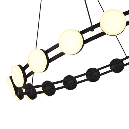 Светильник подвесной ST-Luce черный/белый LED 1*40W 4000K SL6610.403.20 - фото