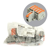 Клемма супер-компактная разветвительная 1 вход, 5 выходов, наборная STEKKER,LD220-105  (DIY упак 10 шт)