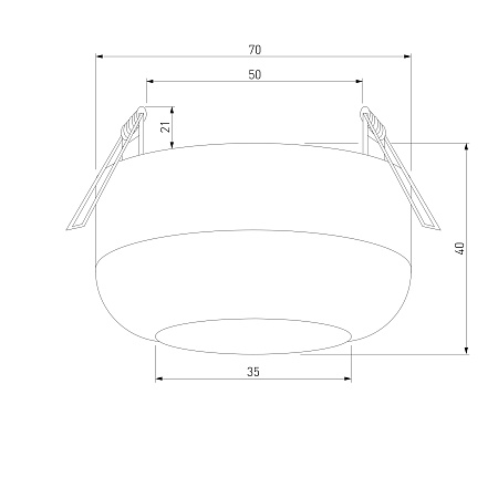 Светильник потолочный светодиодный 7W 4000K белый 25088/LED Elektrostandard - фото