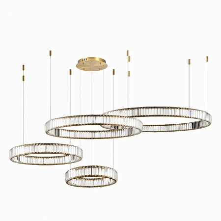 Люстра подвесная ST-Luce Латунь/Прозрачный LED 1*190W 4000K SL1622.303.04 - фото