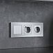 W0032965/ Рамка на 3 поста Slab (серебро матовый) W0032965 - фото