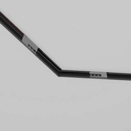 Угол-соединитель 135° Exility встраиваемый  черный - фото