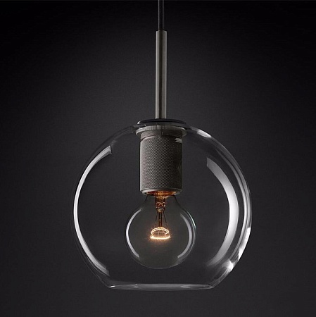 Подвесной Светильник Rh Utilitaire Globe Pendant Black Imperiumloft 123651-22 - фото