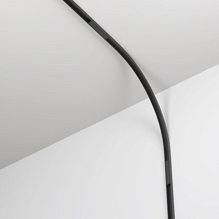 Коннектор радиусный внутренний R300 Basity, черный - фото