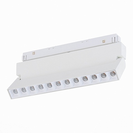 Магнитный трековый светильник белый LED 1*12W 3000K 1 009Lm Ra>80 36° IP20 L219xW22xH10 ST364.536.12 - фото
