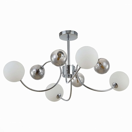 Светильник потолочный Хром/Белый, Дымчатый G9 LED 8*5W SLE220912-08 - фото