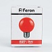Лампа светодиодная Feron LB-371 Шар E27 3W 230V красный - фото