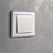 Выключатель одноклавишный проходной перламутровый рифленый WL13-SW-1G-2W - фото