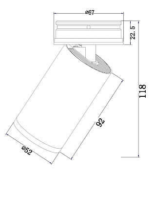 Потолочный светильник Technical C058CL-01W - фото