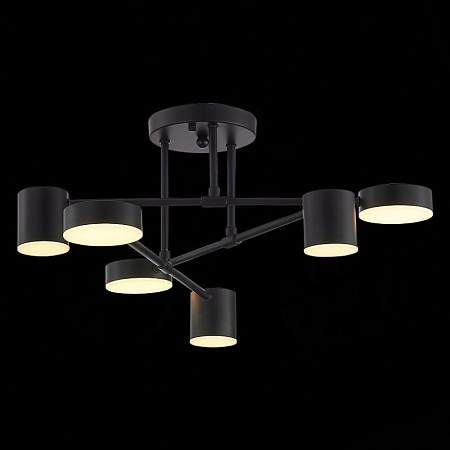 Светильник потолочный Черный/Черный LED 6*7W 4000K SLE201042-06 - фото