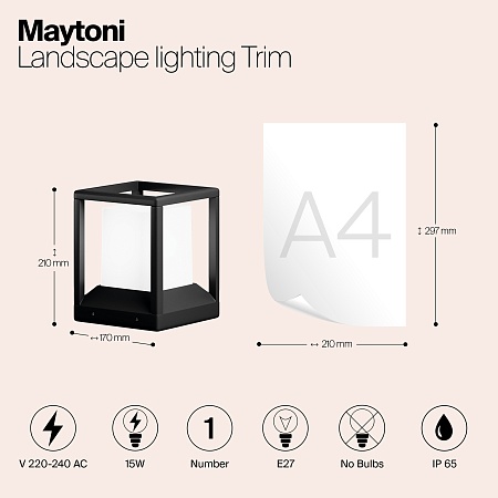 Ландшафтный светильник Outdoor Trim O455FL-01GF1 - фото