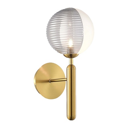 Светильник настенный Матовое золото/Белый, Дымчатый G9 LED 1*5W SLE1096-201-01 - фото