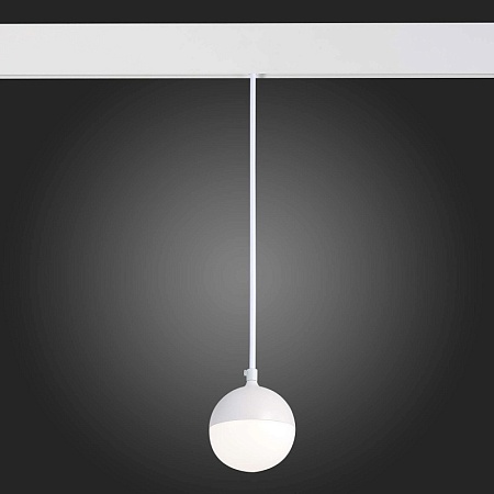Магнитный трековый светильник подвесной Белый LED 1*7W 4000K 520Lm Ra>80 120° IP20 D90x ST358.543.07 - фото