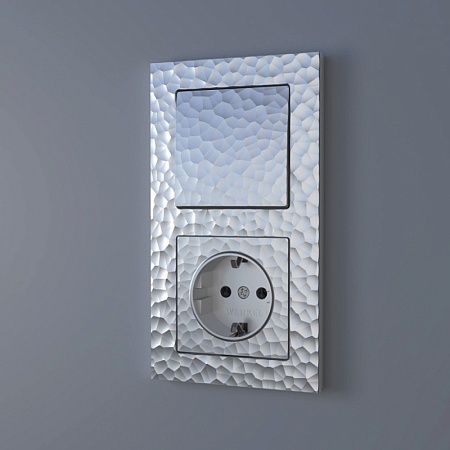 Клавиша для выключателя перекрестного серебряный W1219006 - фото