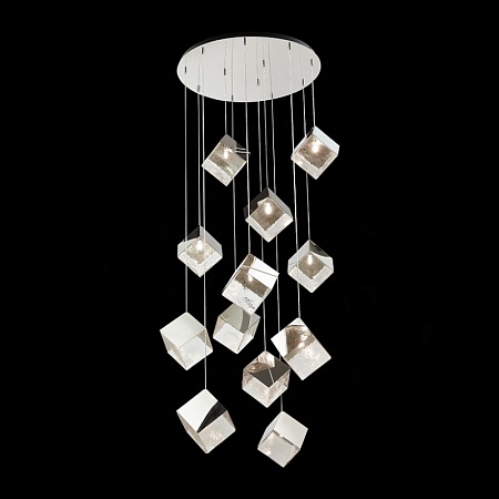 Светильник подвесной ST-Luce Хром/Прозрачный, Хром G9 12*5W SL1182.103.12 - фото