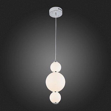 Светильник подвесной ST-Luce Хром/Белый LED 1*12W 3000K SL1583.113.01 - фото