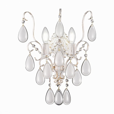 Светильник настенный Золотистый/Белый матовый E14 2*60W SLE160301-02 - фото