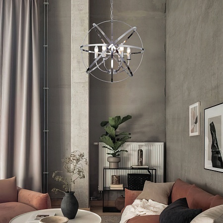 Подвесной светильник Eurosvet 60139/6 хром - фото