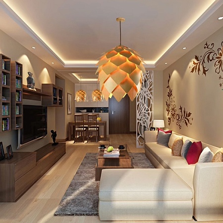 Подвесной Светильник Crimea Pine Cone Natural Wood D20 Imperiumloft 73531-22 - фото