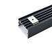 Профиль алюминиевый накладной "Линии света", черный, CAB257 - фото