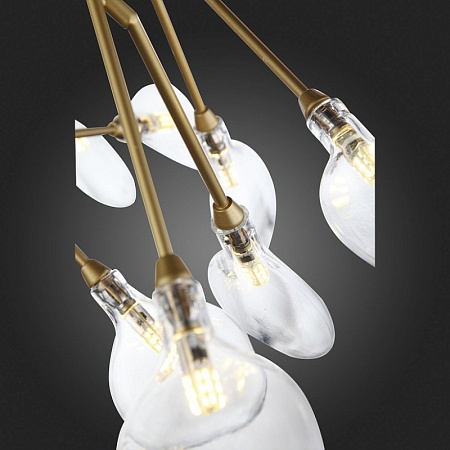 Люстра подвесная ST-Luce Золотистый/Прозрачный G4 45*1,5W SL411.203.45 - фото