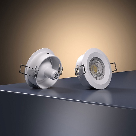 Встраиваемый точечный светильник 110 MR16 белый Elektrostandard - фото