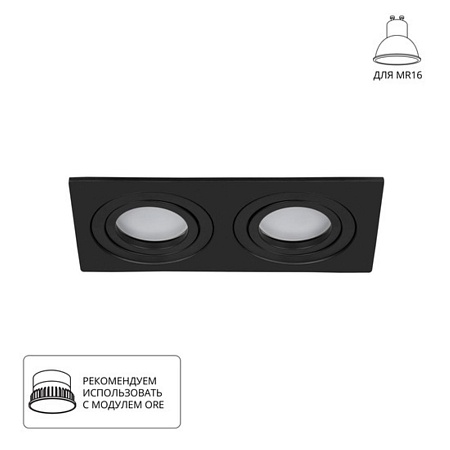 Точечный встраиваемый светильник Arte Lamp TARF A2168PL-2BK - фото