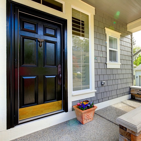 Звонок с кнопкой проводной Feron DB-102 электромеханический белый 230V 119х70х37мм - фото