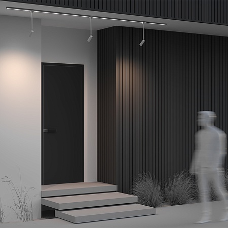 Уличный трековый светильник Outdoor O-TR01-2-P-8WW3K - фото