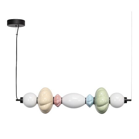 Светильник подвесной ST-Luce черный/зеленый, розовый, желтый, синий, опаловый LED 1*24 SL6134.443.01 - фото