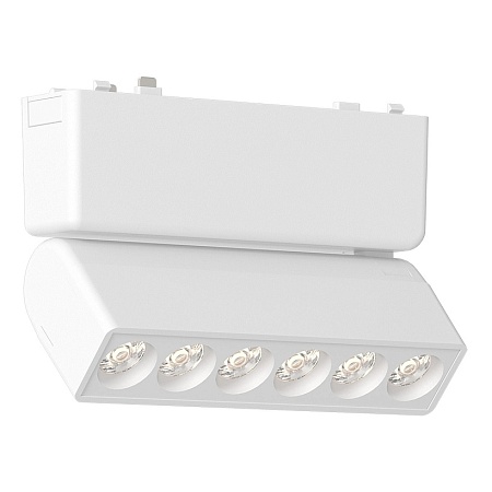 Магнитный трековый светильник Белый LED 1*6W 3000K 360Lm Ra>90 IP20 L122xW26xH82 48V ST675.536.06 - фото