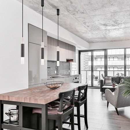 Подвесной светильник Eurosvet 50210/1 LED черный жемчуг - фото