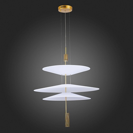 Люстра подвесная ST-Luce Золотистый/Белый LED 1*15W 3000K SL6101.223.01 - фото