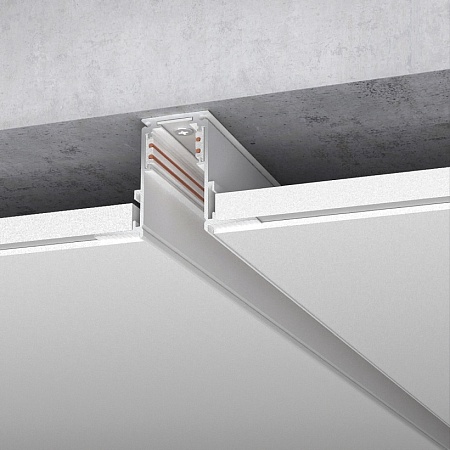 Шинопровод встраиваемый белый 2 м Slim Magnetic 85087/00 - фото