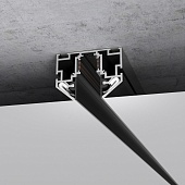 Slim Magnetic Шинопровод в натяжной потолок с декоративными вставками черный (2м) 85204/00 85204/00 Elektrostandard