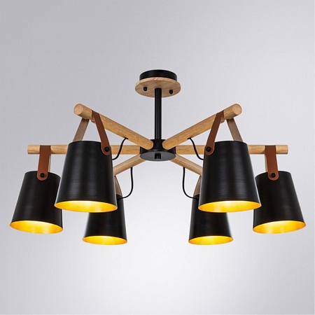 Потолочная люстра ARTE LAMP A7032PL-6BK - фото