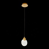 Подвес ST-Luce Золотистый/Прозрачный,С пузырьками воздуха LED 1*3W 3000K SL6104.203.01