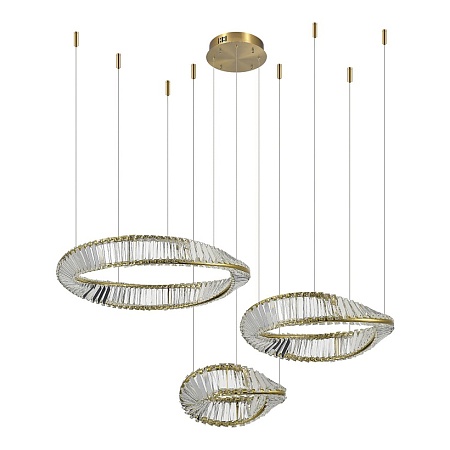Светильник подвесной ST-Luce Латунь/Прозрачный LED 1*97W 4000K SL6204.311.03 - фото