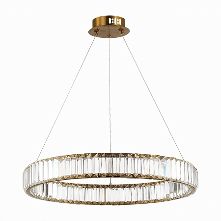 Люстра подвесная ST-Luce Латунь/Прозрачный LED 1*40W 4000K SL1622.363.01 - фото