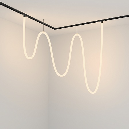 Трековая система Technical накладная для натяжного потолка чёрная 300x300x300 TS-Z-300-TR101-2-100W3K-B