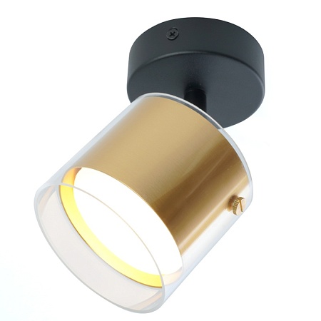 Светильник Feron HL3891 LUMINA настенно-потолочный под лампу GX53, золото, черный - фото