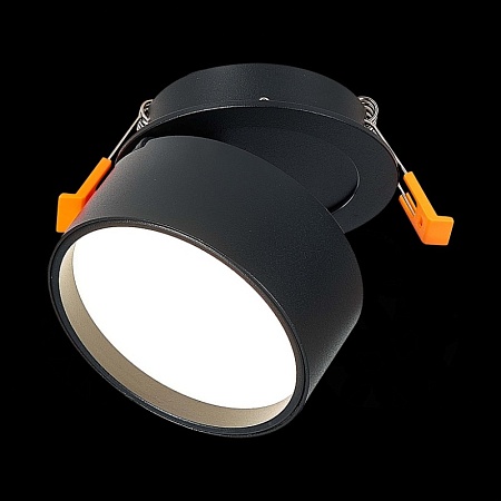 Встраиваемый поворотный светильник Черный LED 1*9W 4000K 720Lm Ra>90 120° IP20 D85xH68 ST651.448.09 - фото