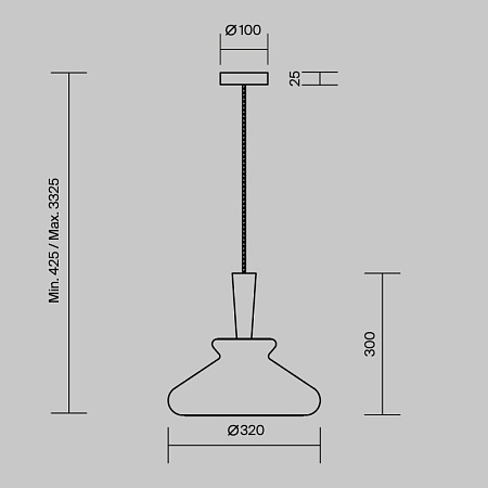 Подвесной светильник Maytoni MOD405PL-01W - фото