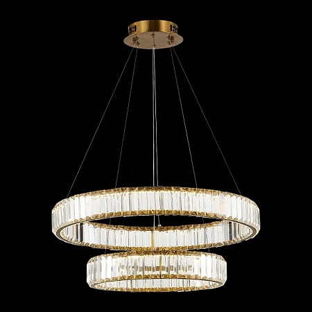 Люстра подвесная ST-Luce Латунь/Прозрачный LED 1*70W 4000K SL1622.303.02 - фото