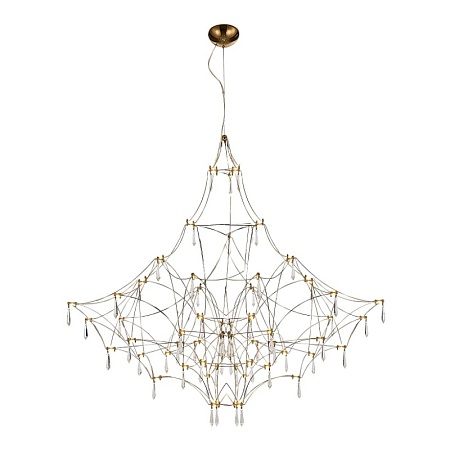 Светильник подвесной ST-Luce Золотистый/Прозрачный LED 114*0,5W 3000K SL6601.213.114 - фото