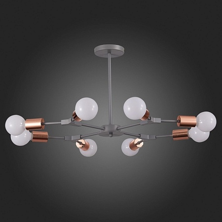 Светильник потолочный Серый, Розовое золото E27 8*60W SLE106403-08 - фото