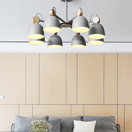 Потолочная Люстр На Штанге Rolla 6 Gray Imperiumloft 178069-26 - фото