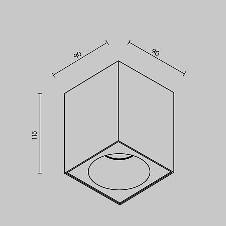 Потолочный светильник Technical C030CL-01B - фото