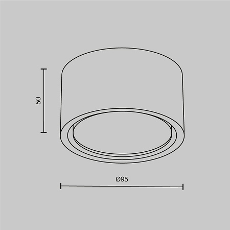 Потолочный светильник Technical C001CL-GX53-W - фото