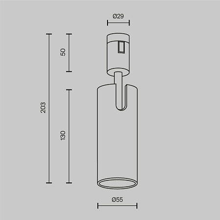 Трековый светильник Technical TR144-1-12W3K-W-BS - фото